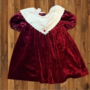 Vintage Velvet Holiday Dress – Size 3T – Violet Rose & Company